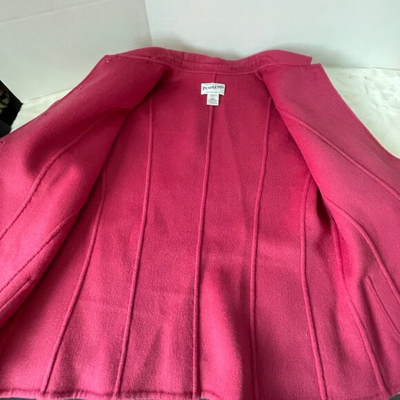 Pendleton Womens Merino Wool Jacket Medium Raspberry Button-Up With Pockets NWT - Picture 10 of 14